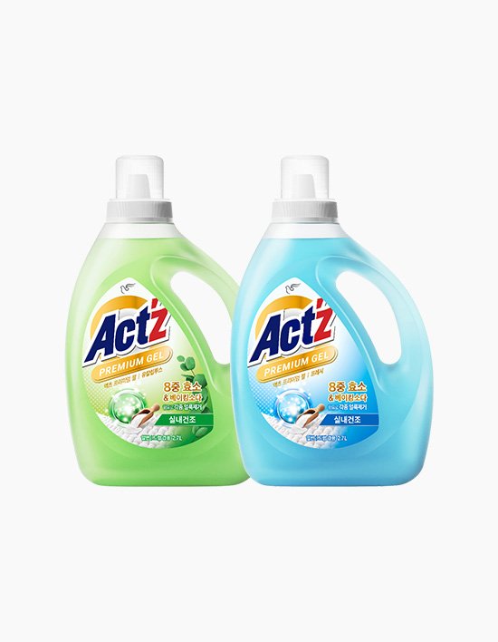 [액츠] 세탁세제 프리미엄플러스 프레쉬/유칼립투스 2.7L 용기 2종 (택1)
