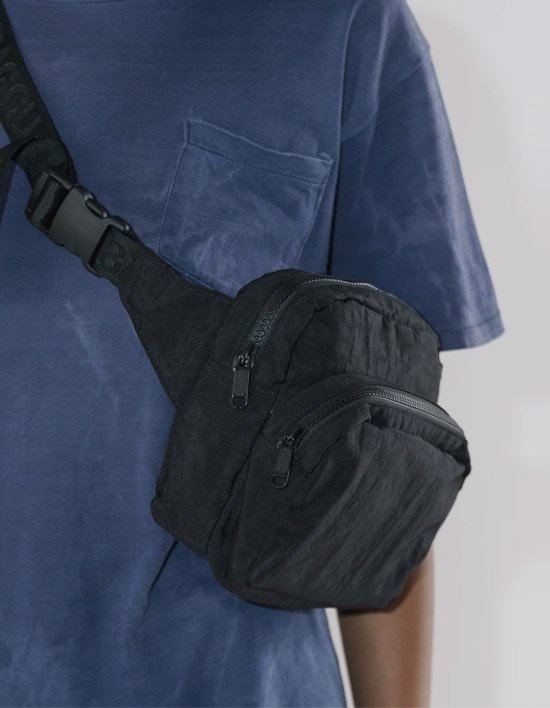 [바쿠] 패니백 크로스백 가방 블랙 (블랙)