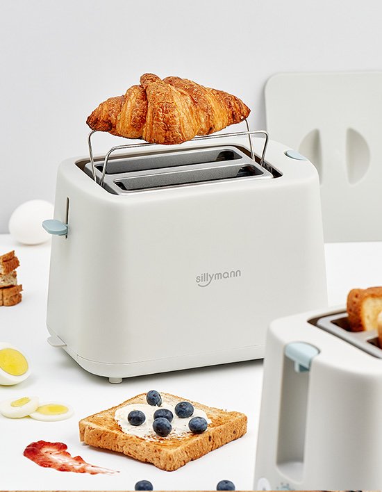 [실리만] 데일리 토스터기 와이드슬롯 (워머 거치대포함) (단품)