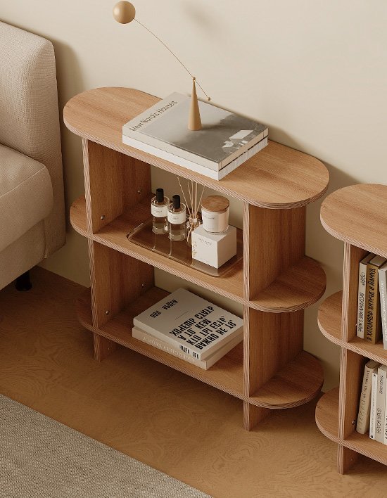 [소프시스] E0 올리브 라운드 3단 선반 2종 (택1)