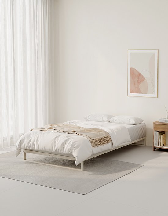 [소프시스] 심플 침대 프레임 SS/Q 2종 (택1)