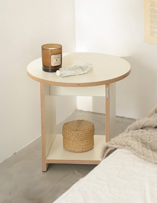 [소프시스] 올리브 미니멀 수납 테이블 400