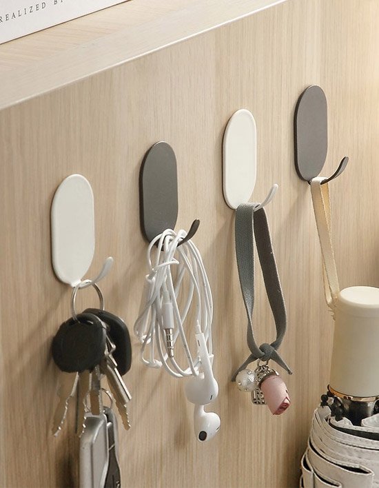 [모나코올리브]무타공 모노 라운딩 철제 후크 10P 2종(택1)