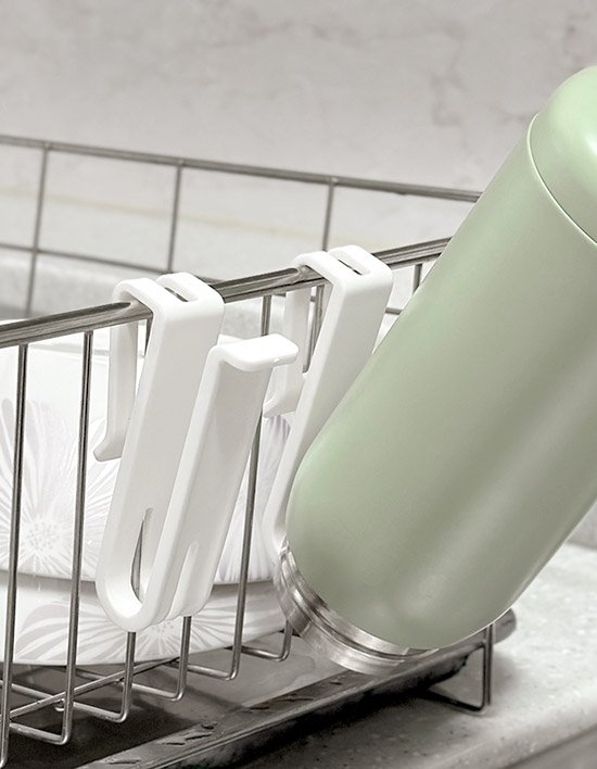 [모나코올리브] 텀블러 건조클립 식기건조대 후크 1+1 (총2개)