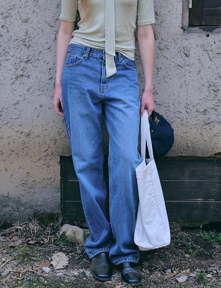[데누]Vintage fit medium blue denim