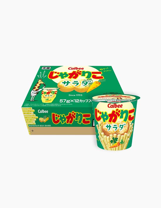 [가루비] 쟈가리코 감자 스낵 샐러드맛 57g x 12개입 (가루비 쟈가리코 샐러드맛 57g 12개입)