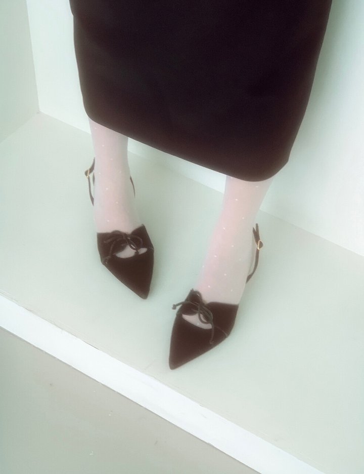 [르바즈] 플루에트 슬링백_블랙