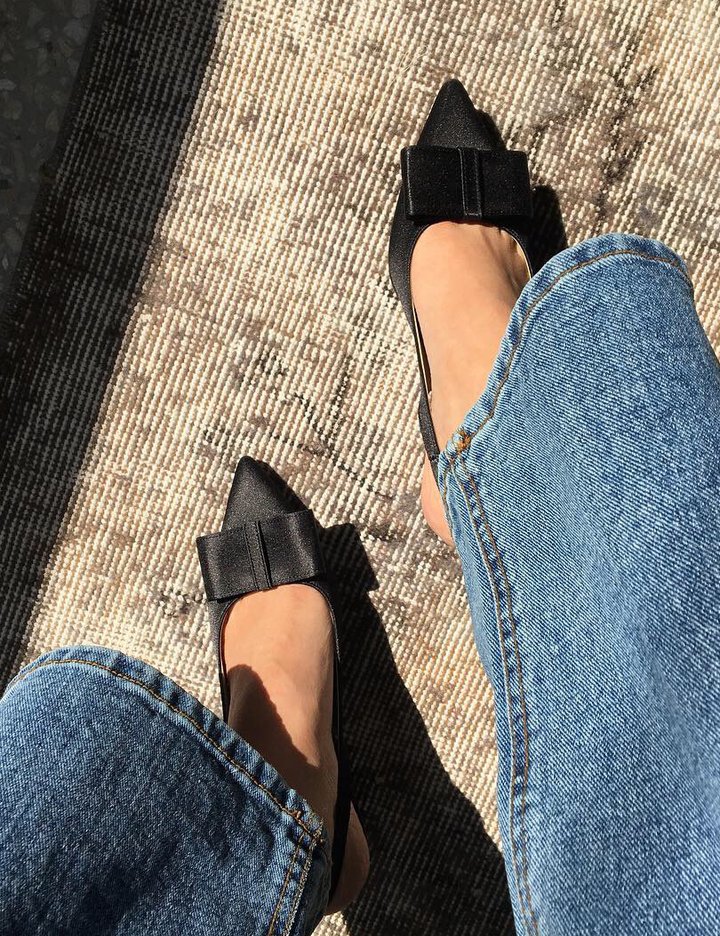 [르바즈] 뉴 비비안 슬링백_블랙