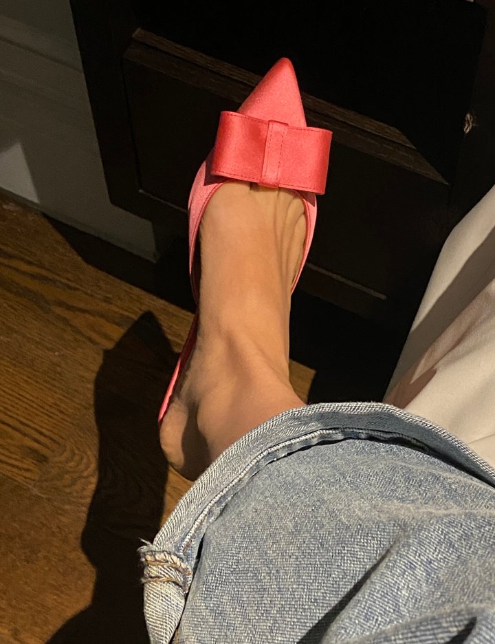 [르바즈] 뉴 비비안 슬링백_체리핑크