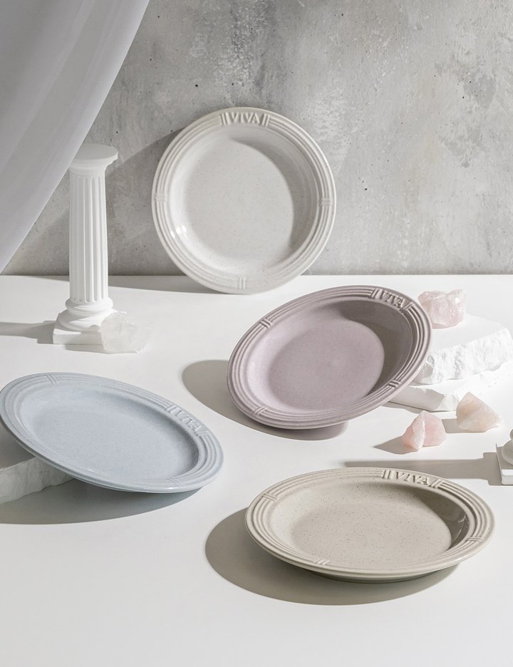 [쓰임] 비바 스톤웨어 접시(소) 2p (4color)