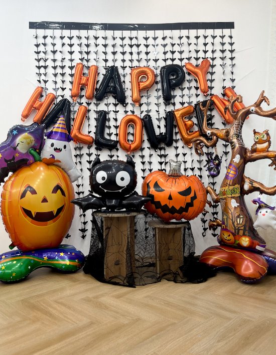 [쏙쏙마켓] 할로윈 대형풍선 박쥐커튼 풍선세트 (박쥐커튼 대형풍선세트)