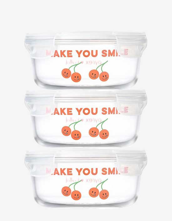 [파이렉스] 노티드 내열유리 밀폐용기 원형 620ml ver.2