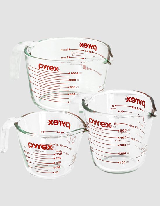 [파이렉스] 오리지널 내열유리 계량컵 250ml / 500ml 1000ml