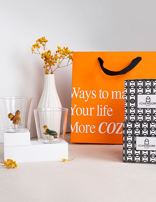 [이첸도르프] 애니멀팜 워터 텀블러 400ml 2P 선물세트 (쇼핑백 포장)