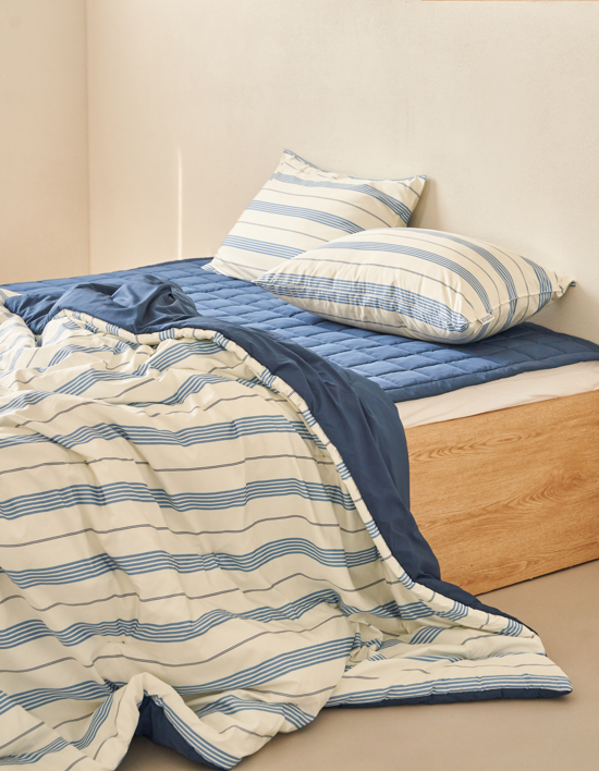 [아망떼]알러지케어 드림웰 스트라이프 차렵이불세트 42종 (택1)