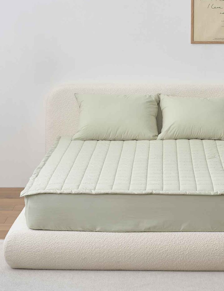 [아망떼] 사박사박 60수 순면 수퍼코튼 4면 고정밴딩 침대패드 32종 (택1)