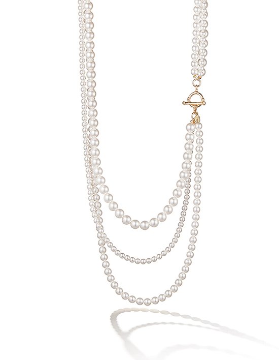 [타니바이미네타니] 셰이 레이어드 진주 롱 목걸이 (FREE)