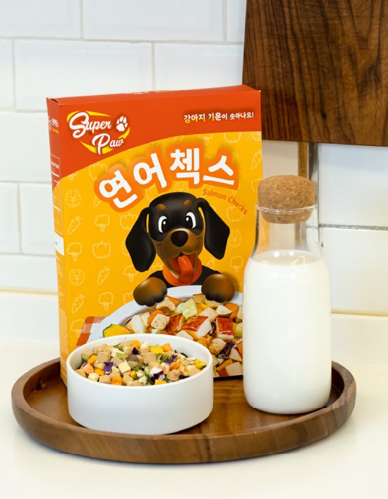 [슈퍼포우] 연어첵스 동결건조 자연식 180g (연어첵스 180g)