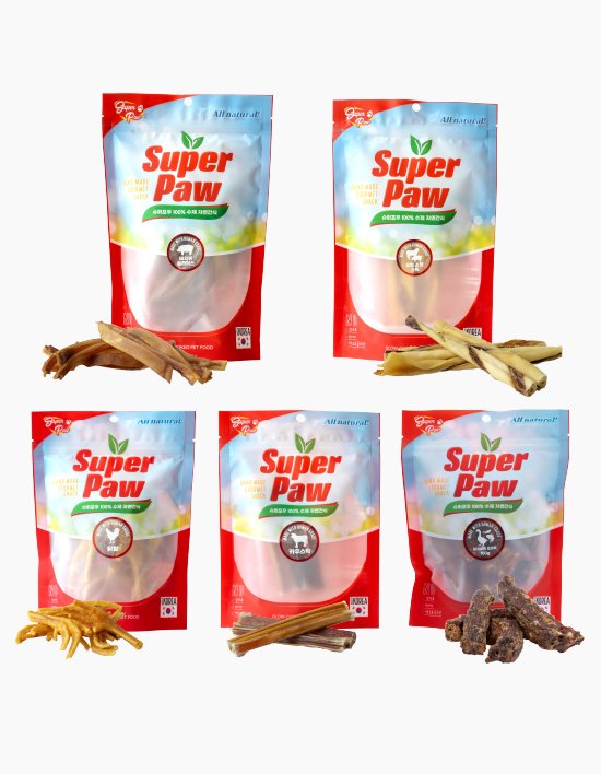 [슈퍼포우] 오래 씹는 수제간식 5종 (택1)