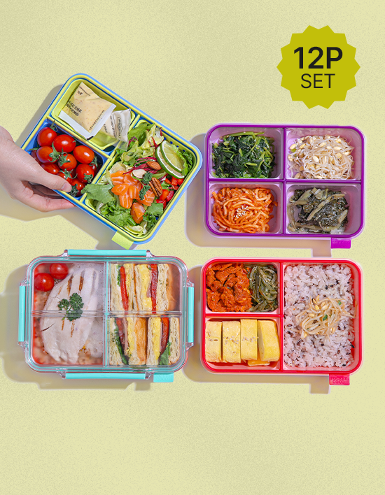 [코코라커] 칸칸나눔 반찬통 12P 세트 2종 (택1)