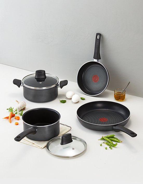 [테팔] 인덕션 뉴 프로스타일 팬 냄비 4P 세트 (팬20+28+편수18+양수20)
