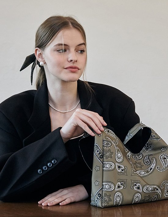 [비덜스트] 페이즐리 리틀 호보백 2종 (택1)