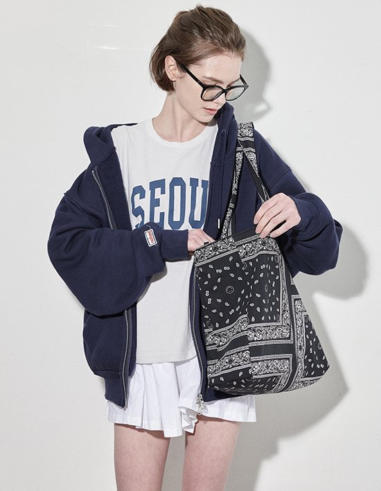 [비덜스트] 스마일 페이즐리 바캉스 빅백