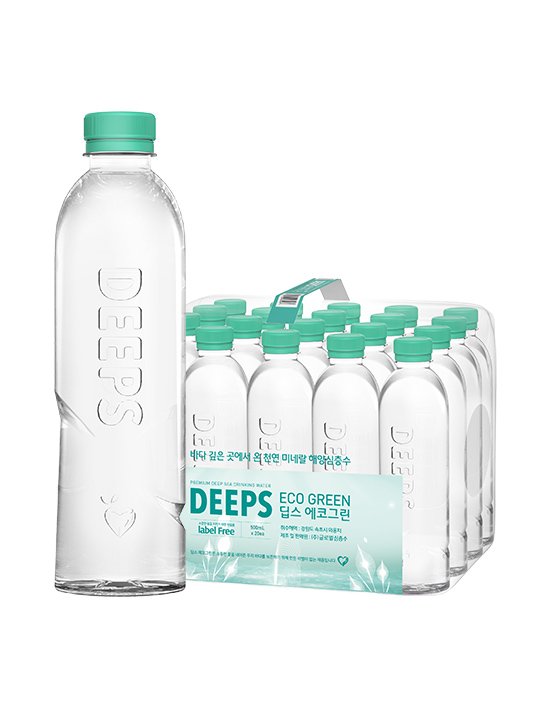 [딥스] 미네랄워터 해양심층수 에코 그린 (500mL x 20개) (딥스 에코 그린 500mL)