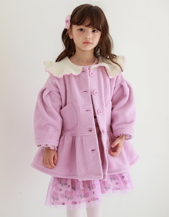 [유니엘] 셀린 롱코트_라벤더