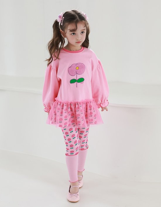 [유니엘] 엘로아 슬림핏팬츠_핑크