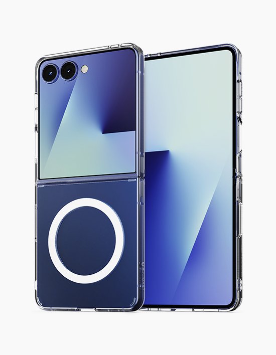 [신지모루]맥세이프 M-에어로핏 베이직 갤럭시 Z플립 슬림 투명 케이스 7/7FE/6/5