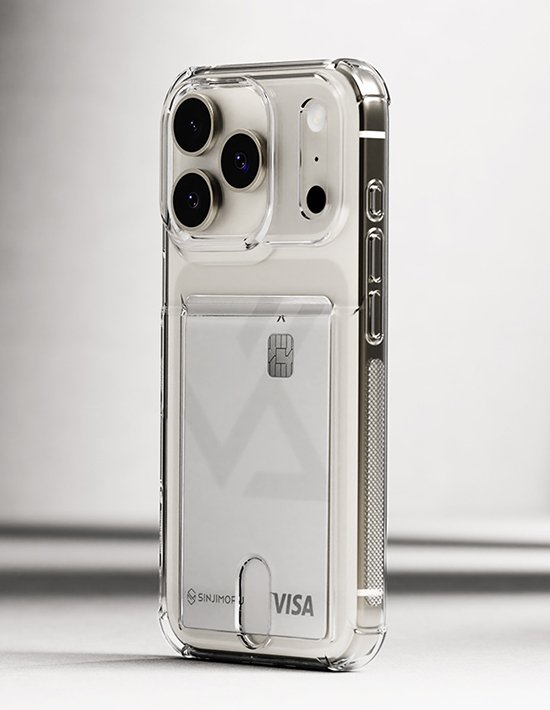 [신지모루] 카드수납 에어 쉴드 4중 보호 투명 케이스 (아이폰/갤럭시)