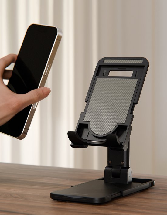 [신지모루] 핸드폰 테이블 거치대 확장형 탁상용 접이식 거치대 스마트폰 태블릿