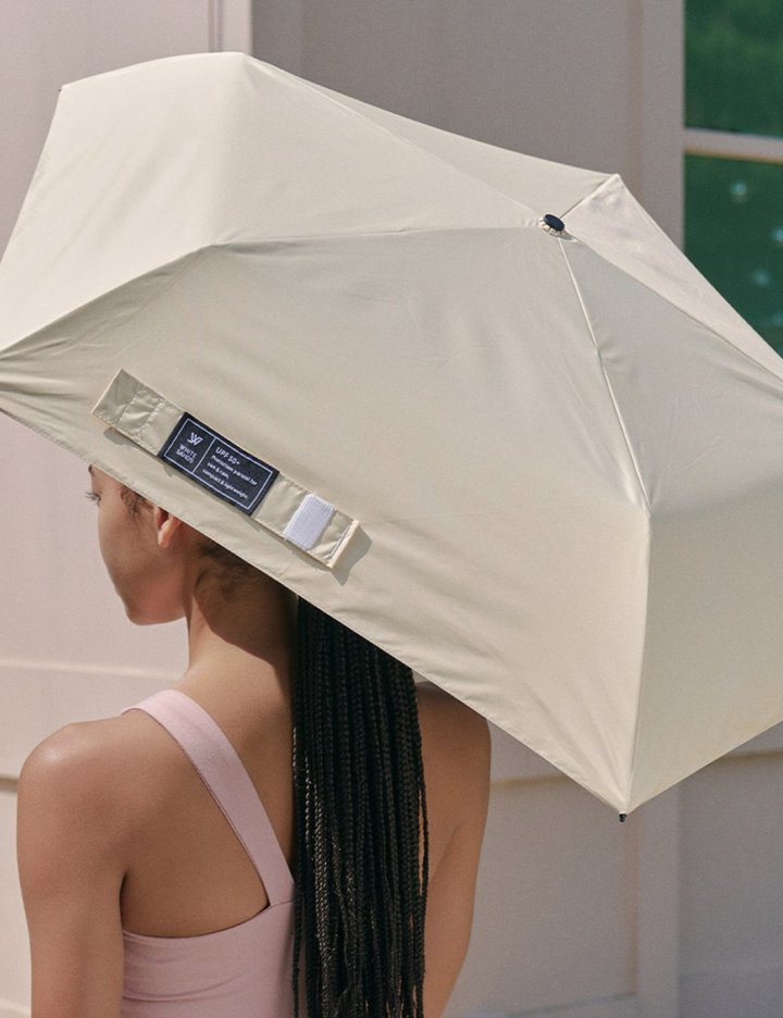 [화이트샌즈] 그린라벨 UV 프로텍션 초경량 솔리드 우산 양산 겸용 루노아