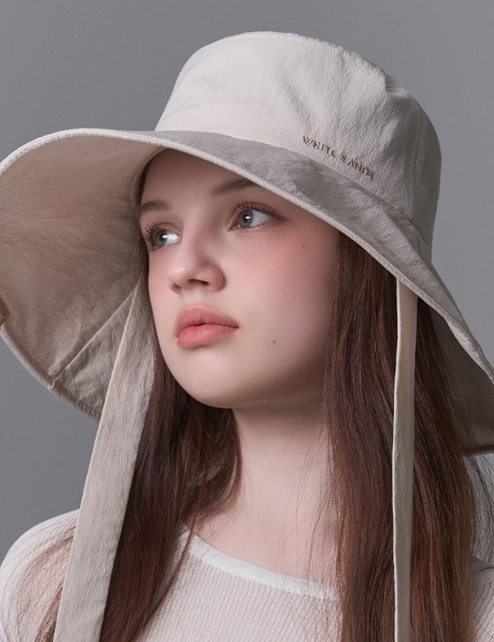 [화이트샌즈] 와이드 스트랩 플로피햇 세레스