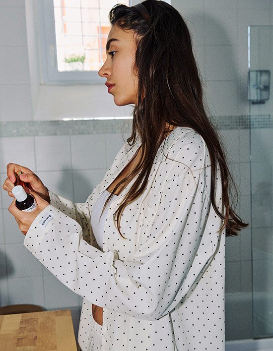 [오프아워] 클라우드핀 긴팔 잠옷 세트