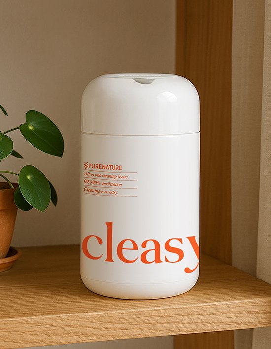 [퓨어네이처] 클이지 살균 소독 세정티슈 180매 (1개)