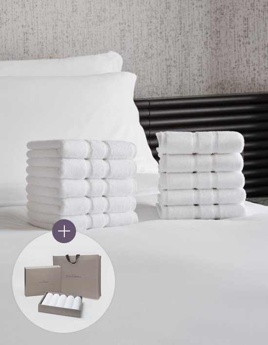 [더 조선호텔] 프리미엄 페이스타월 수건 10매 SET (선물SET)