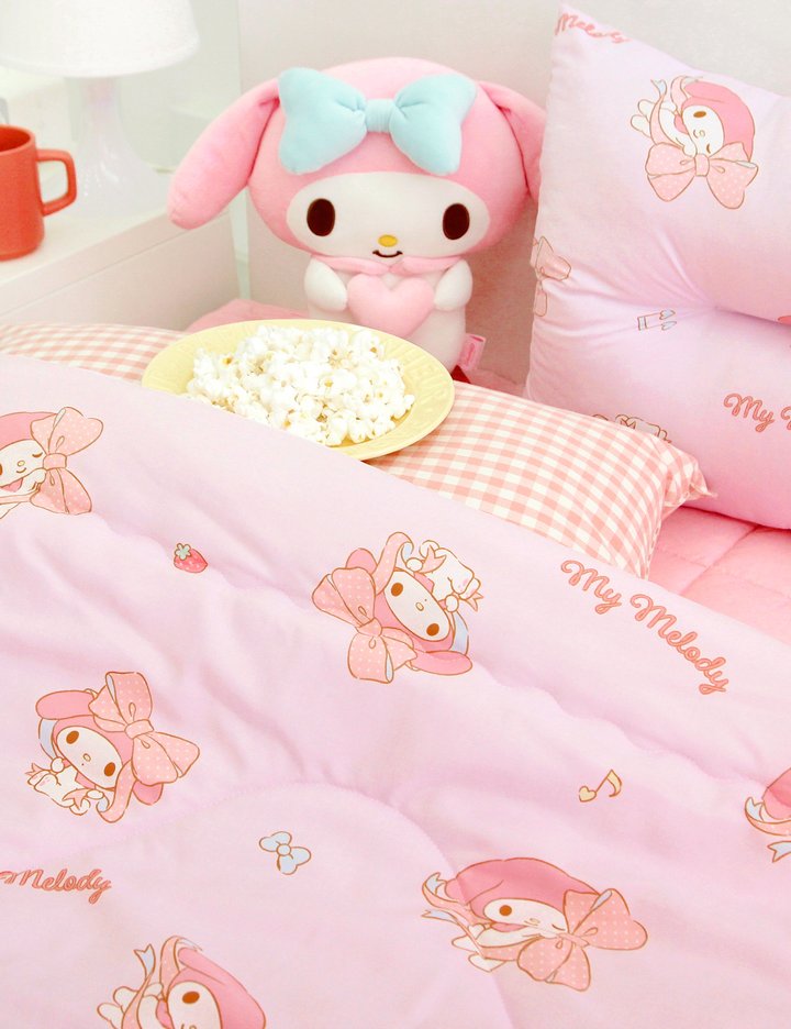 [나라홈데코] 산리오캐릭터즈 쿠로미,마이멜로디,시나모롤 차렵이불 리본 3종 (택1)
