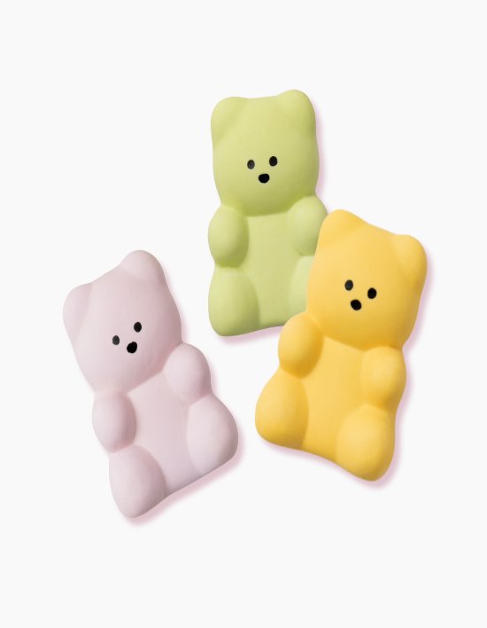 [바잇미] 리틀 젤리곰 라텍스 장난감 (3개입) (1개)