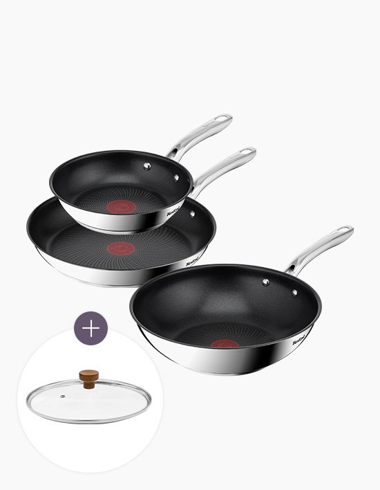 [테팔] 심플리쉐프 인덕션 프라이팬 2P 세트 3종 (택1) +우드뚜껑 증정