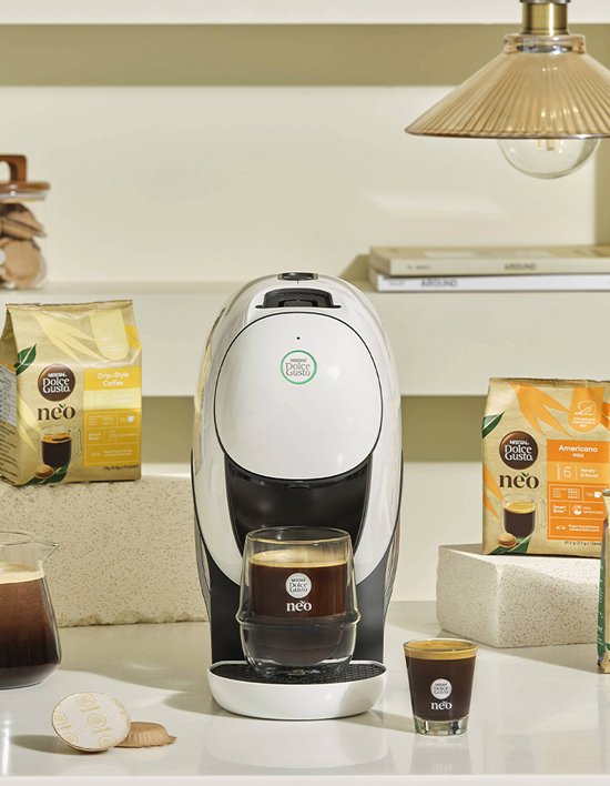 [돌체구스토] 네오 카페 캡슐 커피머신 화이트/블랙 (+ 네오 더블 월 글라스 증정)