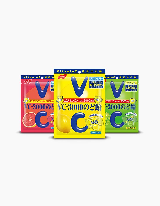 [노벨] NOBEL VC-3000 비타민C 목캔디 3000mg 3종
