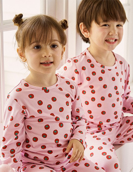 [도씨 키즈] 2PACK/소프킨 토마 긴팔 키즈 실내복 세트