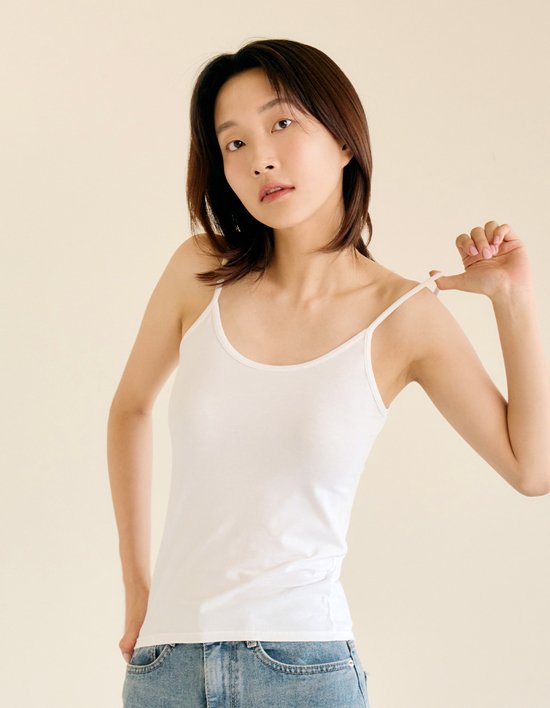 [마른파이브] 베이직 코튼 레이어드 나시 끈나시 3매입 3종 (택1)