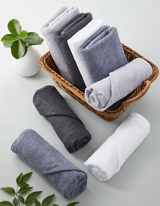 [코튼랩] 코튼랩 먼지없는 대나무 호텔수건 뱀부타올 150g 10장 세트 4종 (택1)