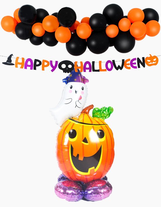 [파티쇼] 할로윈세트 에어벌룬 레터 벌룬 가랜드 펌프킨앤고스트 (세트)
