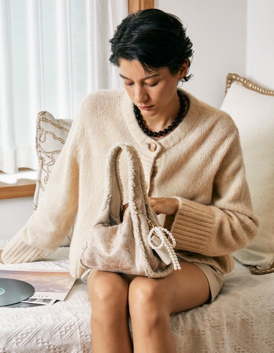 [로로안코] 시어링 미니호보 아이보리