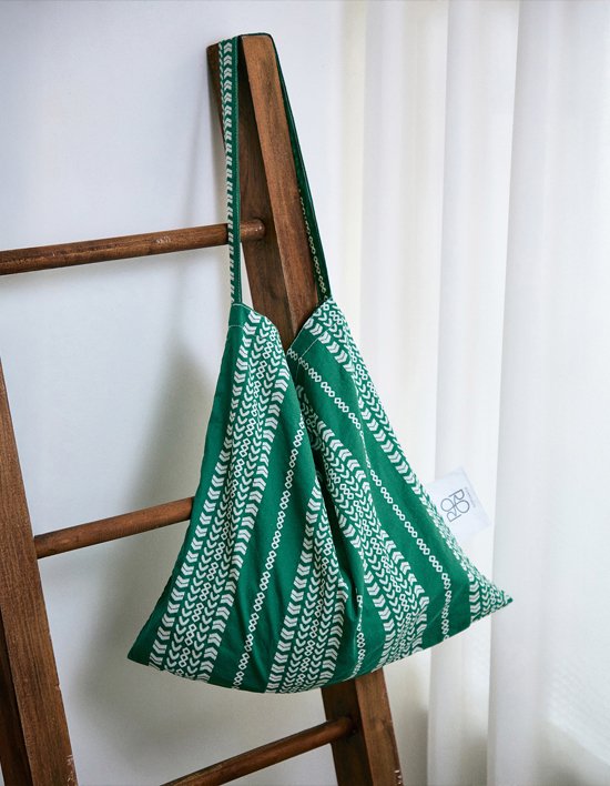 [로로안코] 아즈텍 에코백 그린