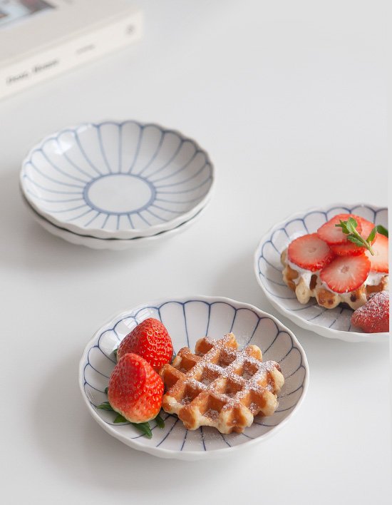 [니코트] 데이지 원형접시 대 세트 4P (단품)